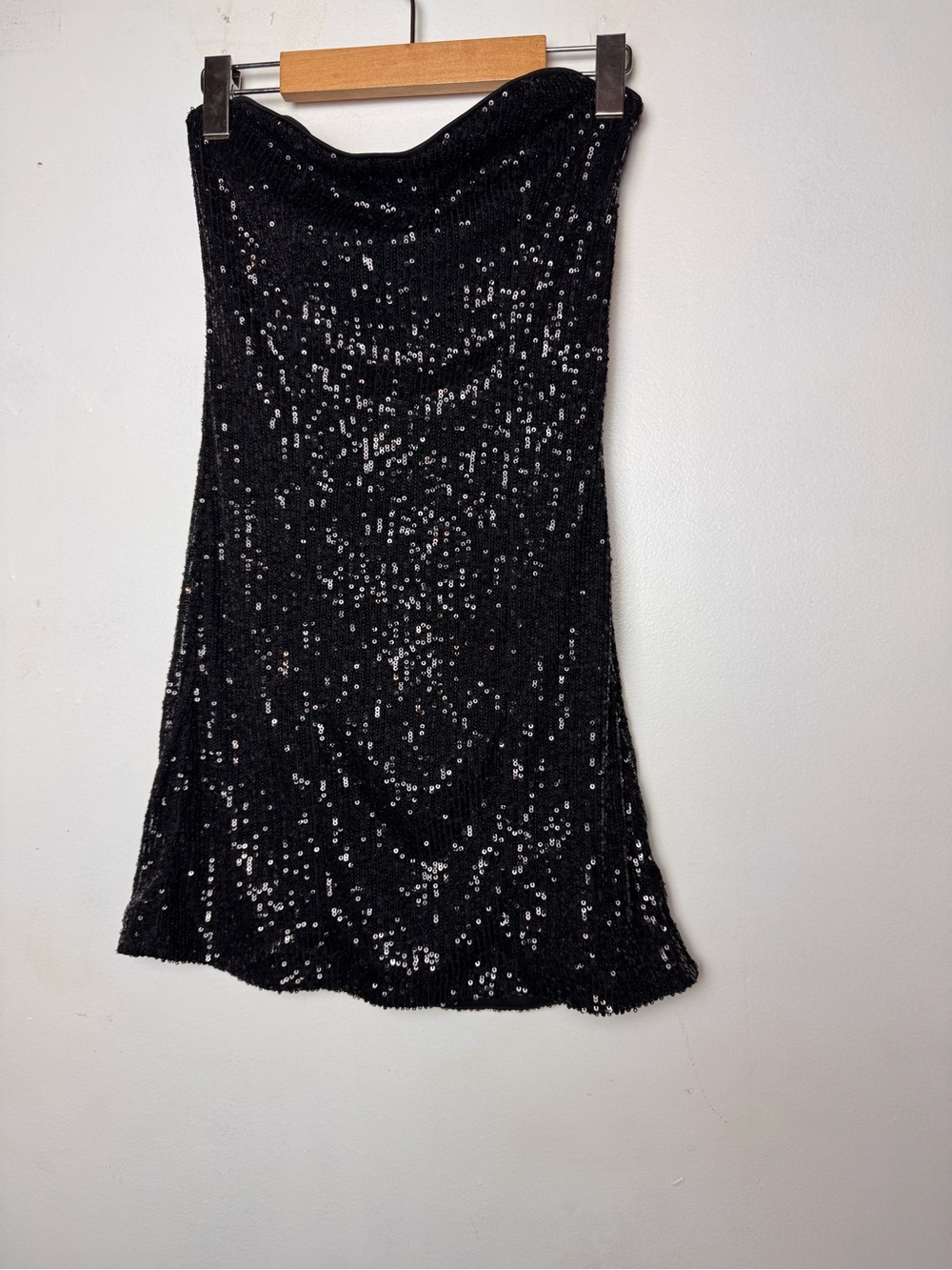 Black short sequin dress size:small